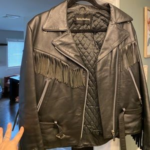 Harley Davidson fringe leather jacket